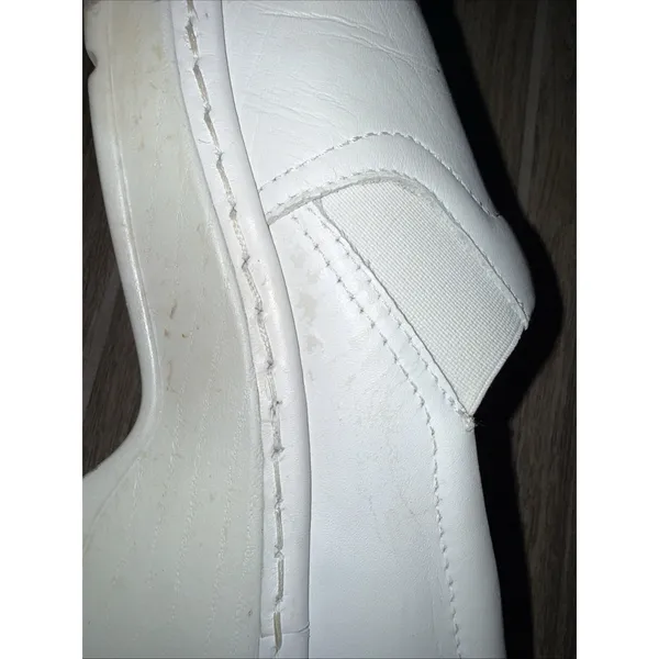 Klogs Womens Naples White Leather 9.5 Clog Nursing Shoes Closed Back Slip On - Image 5