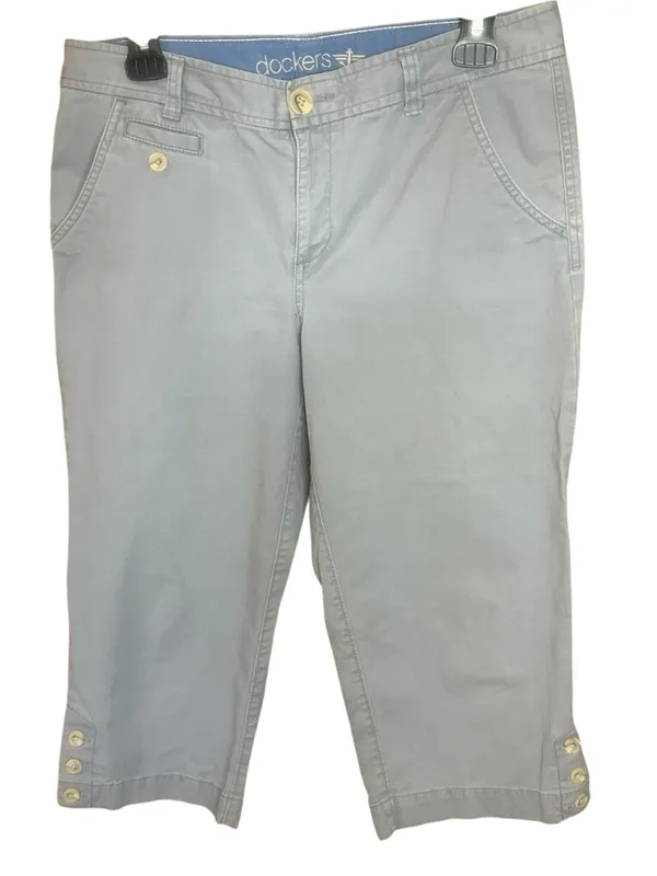 Dockers Women’s Light Gray Crop pants - Image 4