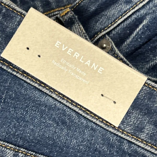Everlane The Curvy Cheeky Straight Jeans Womens 30R High Rise Blue Denim New - Image 5
