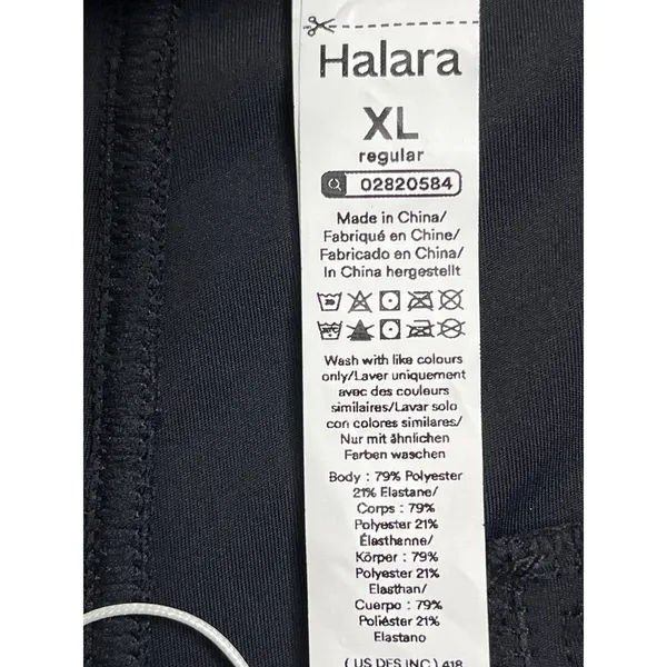 HALARA black Cropped Wide Leg Pleated Pull On Pants XL NWT Pockets 02820584 - Image 10