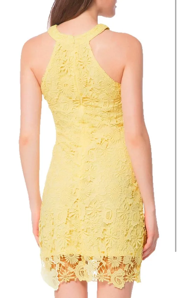 Women's Casual Sleeveless Halter Neck Party Lace Mini Dress - Image 2