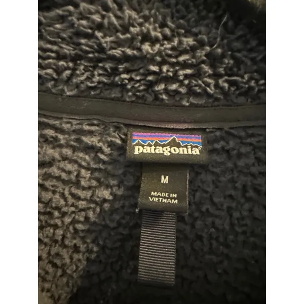 Patagonia Los Gatos 1/4 Zip Fleece Pullover Women's Medium Charcoal Grey Sherpa - Image 4
