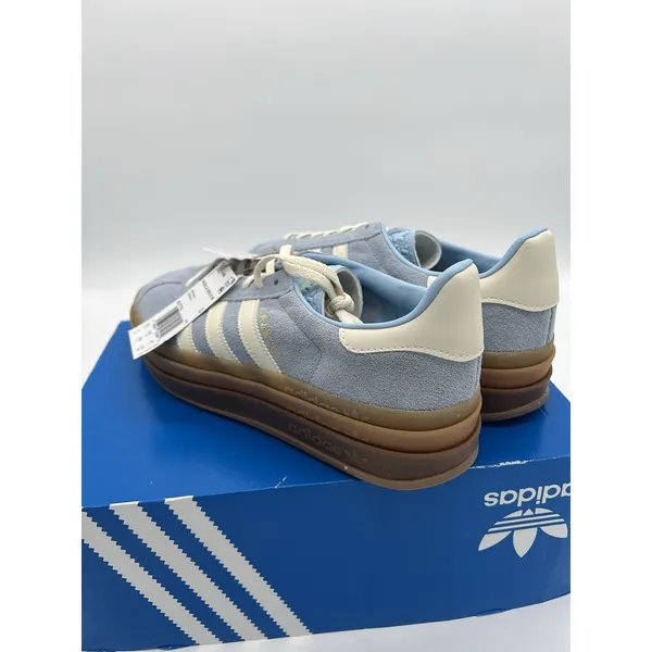 Adidas Originals Gazelle Bold Womens Size 7 Clear Sky Cream White Gum JQ7776 New - Image 5