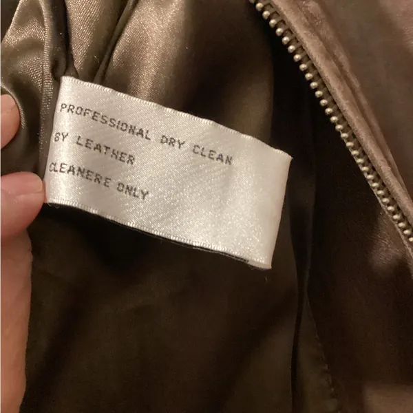 Brown Leather Jacket by Tribeca large - Image 5