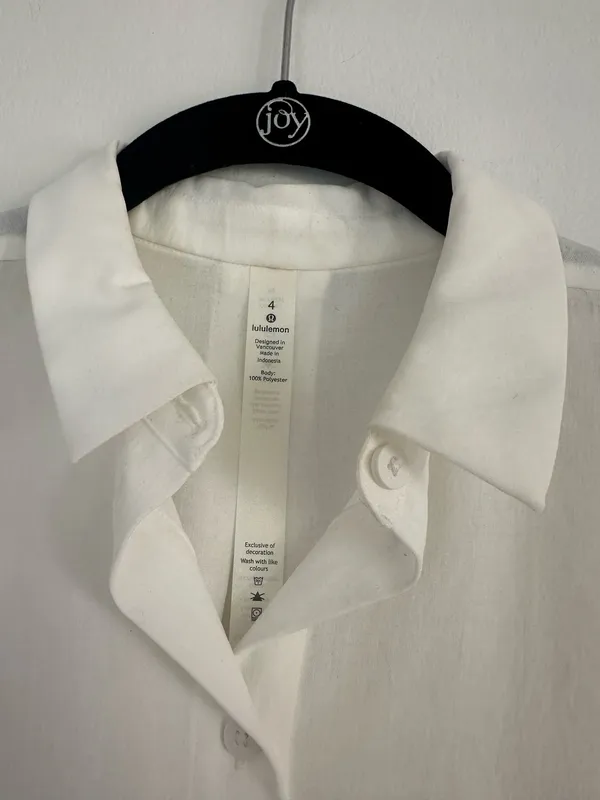 Lululemon Full Day Ahead Short Sleeve Shirt White 4 - Image 2