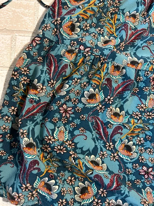 Maurice’s Floral Puff-Sleeve Dress Concert Cowgirl Size Large - Image 7