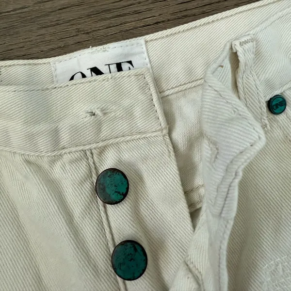 One Teaspoon‎ Hawks High Rise Twisted Cuff Hem Distressed Shorts - Size 26 - NWT - Image 5