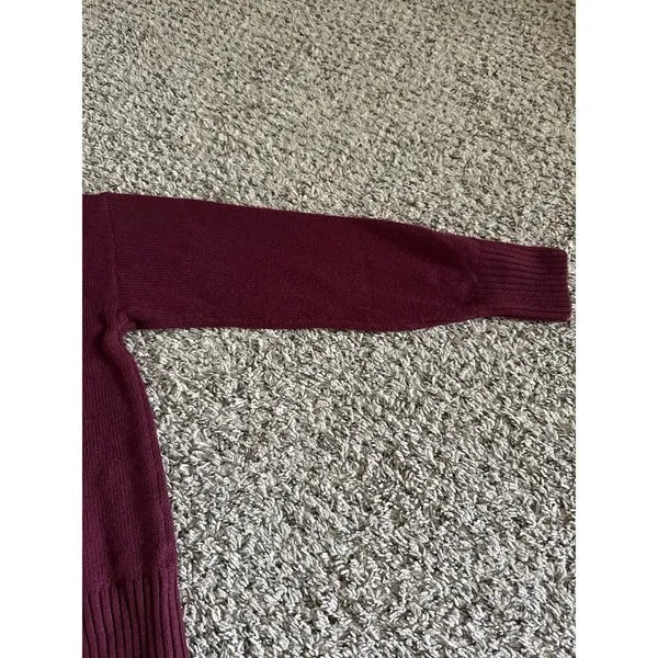 Old Navy Women's Maroon Polo Sweater Size small‎ - Image 5