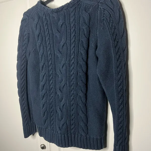 L.L. Bean Heritage Cotton Cableknit Fisherman Sweater - Image 9