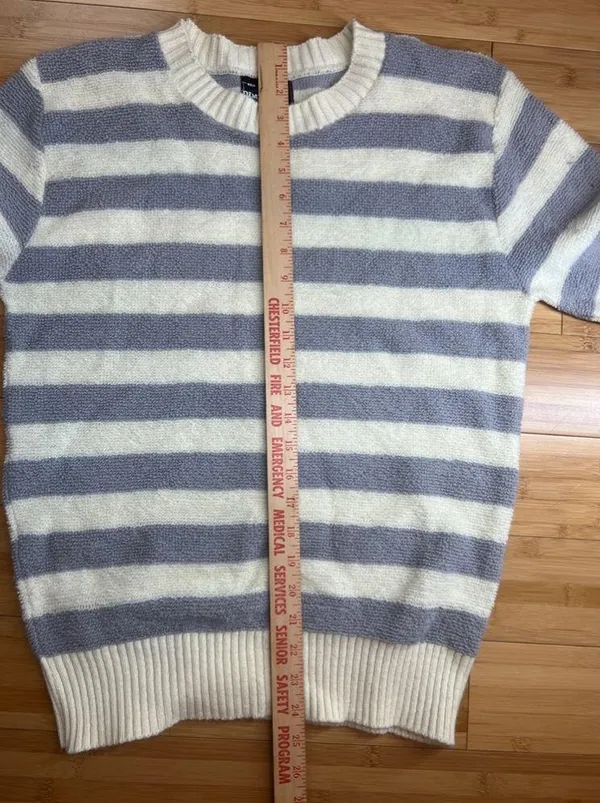 Vintage PulloverDimension By Milford Womens cream &grey|USA Made Crewneck|Size:M - Image 14