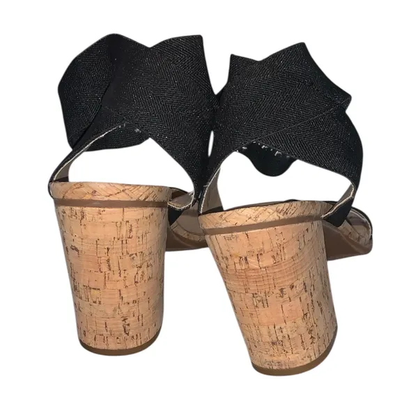 Maurices Hillary Black Block Heels Elastic Ankle Strap Womans 11 - Image 5
