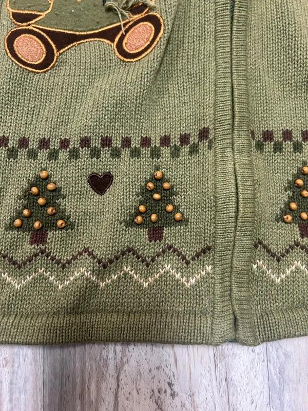 Heirloom Collectibles Christmas Collection Fill Zip Sweater Vest Size XL - Image 4