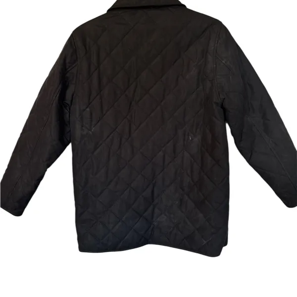 Eddie Bauer Women’s Black Quilted Snap Button Jacket - Image 4