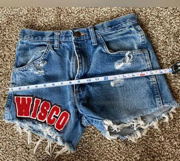 Wisconsin Badgers Custom Made Jean Shorts - Image 5
