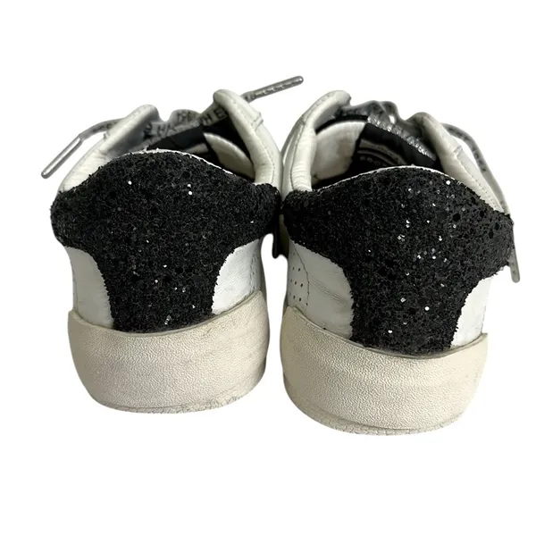 Vintage Havana White Star Black Suede Toe Sequin Heel Rollin 3 Sneakers Size 8.5 - Image 13
