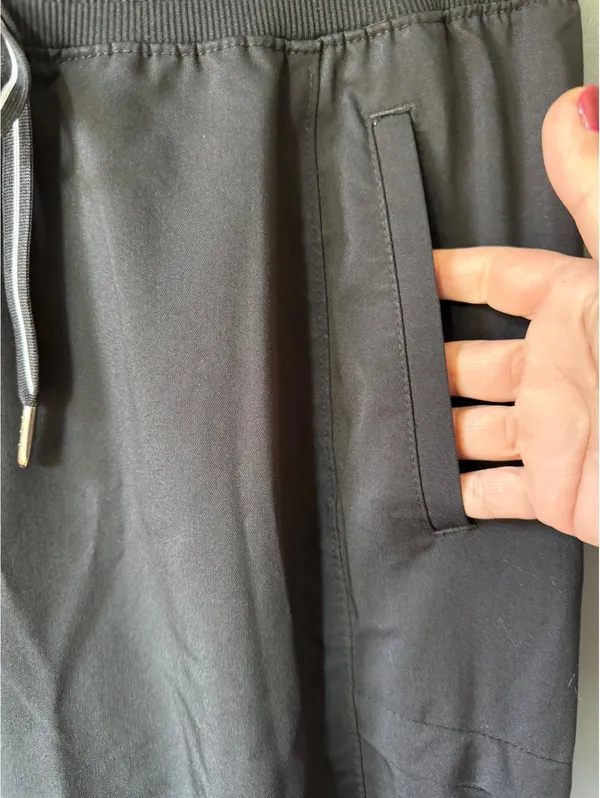 Healing Hands Black Drawstring Cargo Jogger Pants - Image 5