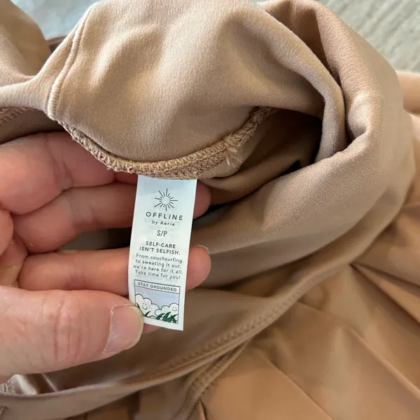 Aerie Tan Activewear romper - Image 4