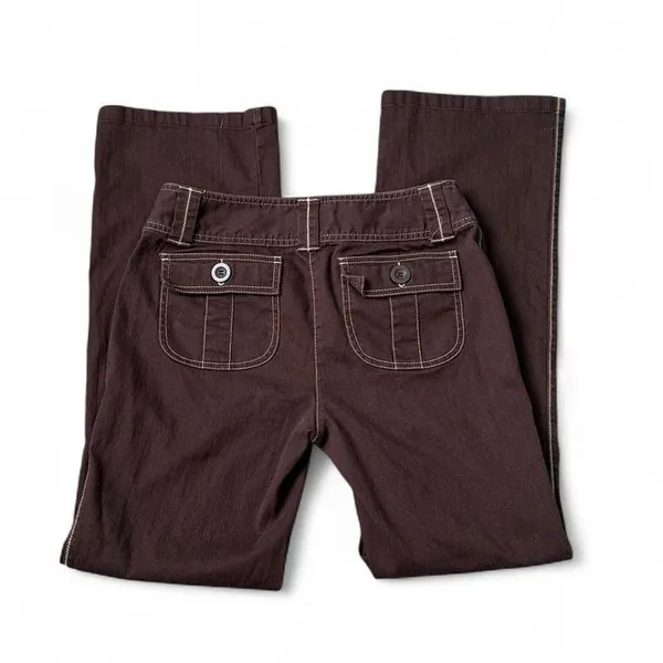 Y2K Brown Grunge Pants Size 8 - Image 2