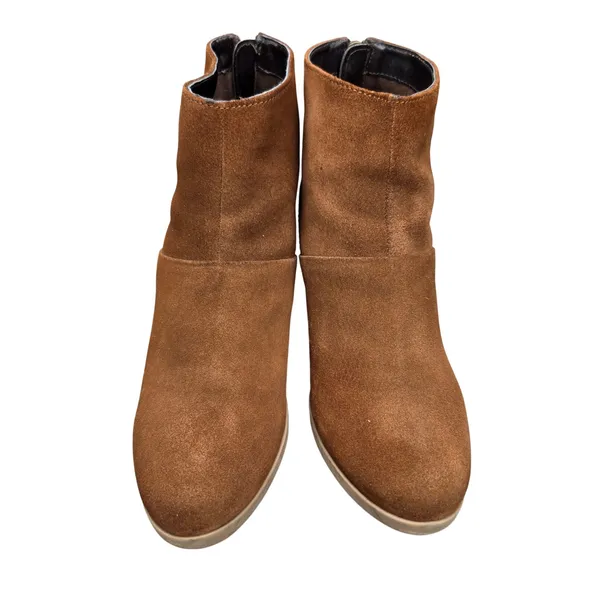 Hush Puppies Mazin Cayto Tan Suede Tassel Back Zip Ankle‎ Boots Womens 8 - Image 4