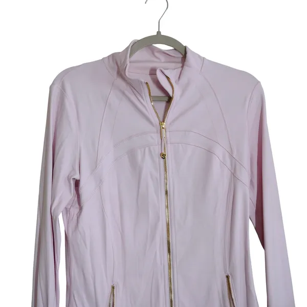 Lululemon Size 10 Define Jacket Pink Gold Zipper Athleisure Gym Travel School - Image 2