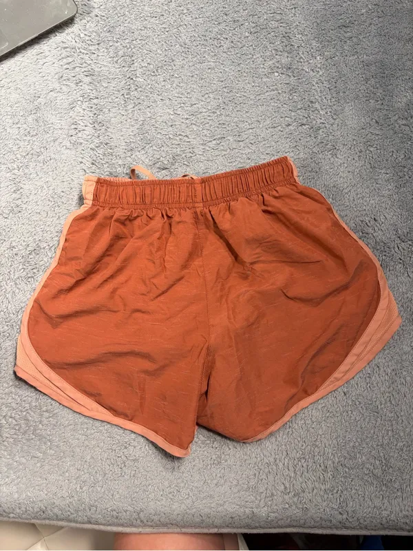 Nike Women's Rust Orange Running Shorts small - Image 11
