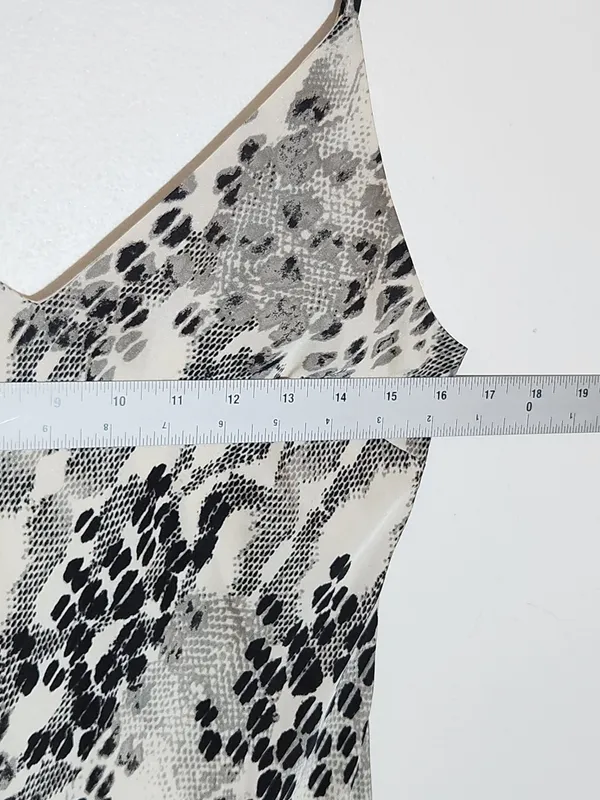 Express Black and Gray Snakeskin Print Midi Slip Dress Size Small - Image 5