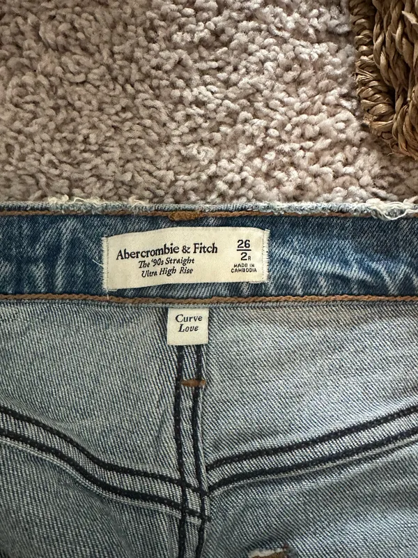 90s Straight Ultra Abercrombie High-Rise Curve Love - Image 4