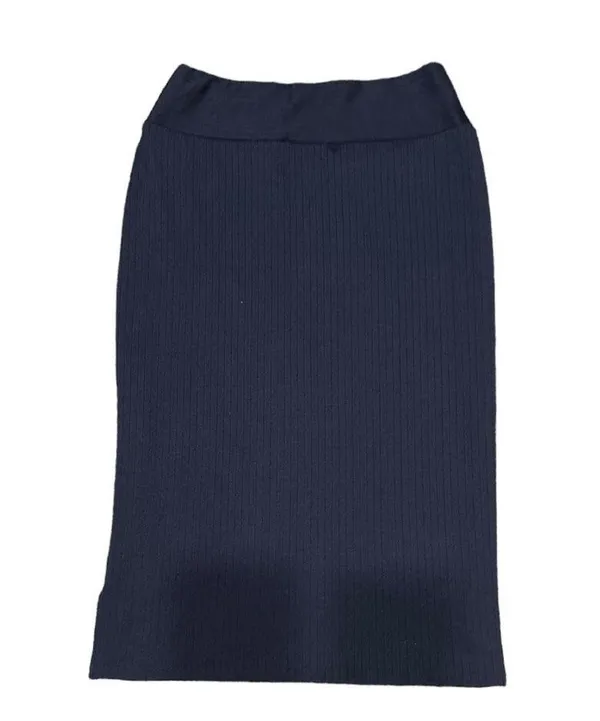 Halara NEW Ribbed Knit High Waisted Crossover Side Split Bodycon Midi Skirt M - Image 5