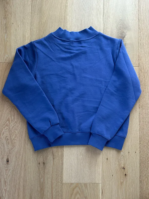 PARKE Blue Mockneck Sweatshirt - Image 4