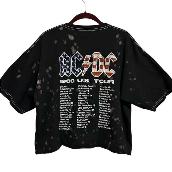 NWOT AC/DC Graphic Band Tee 1980 US Tour - Image 2