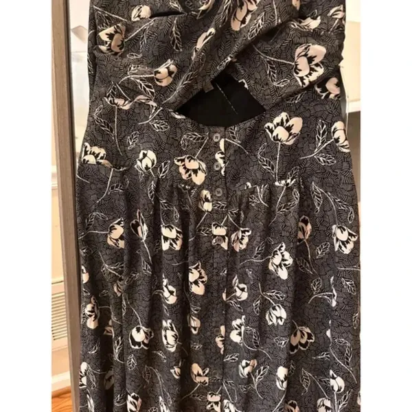Lizard Thicket Black Floral Maxi Dress Large - Image 5