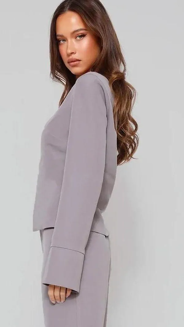 Tiger Mist Front Closure Jacket Set - Image 2