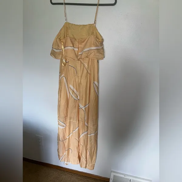 Yellow Ruffle Detail Maxi Dress - Image 7