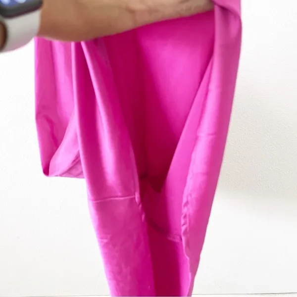 Runaway The Label Magenta Satin Cowl Neck Slip Dress Size 8 - Image 5