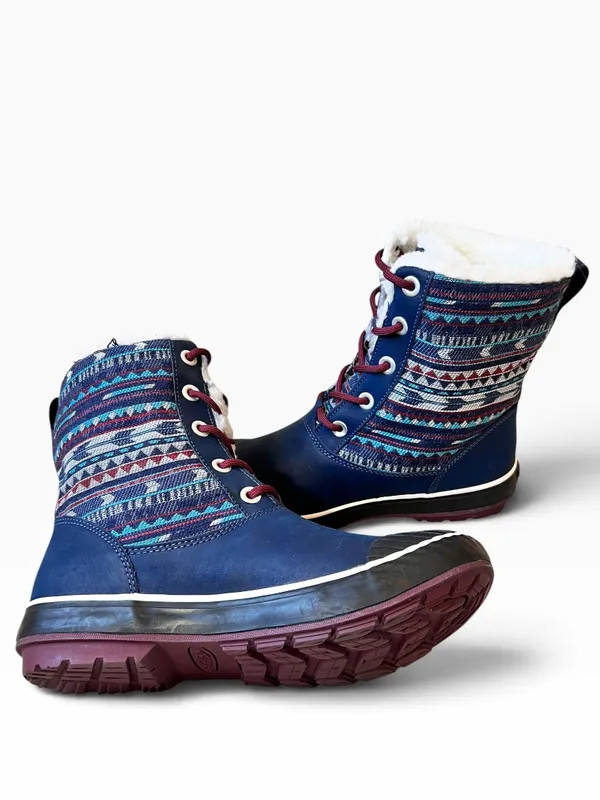Keen Elsa Dress Blues Sherpa Lined Waterproof Winter Boots - Image 14