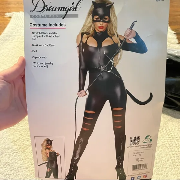 NEW Dreamgirl Cat Fight Catwoman Costume Size XL - Image 2