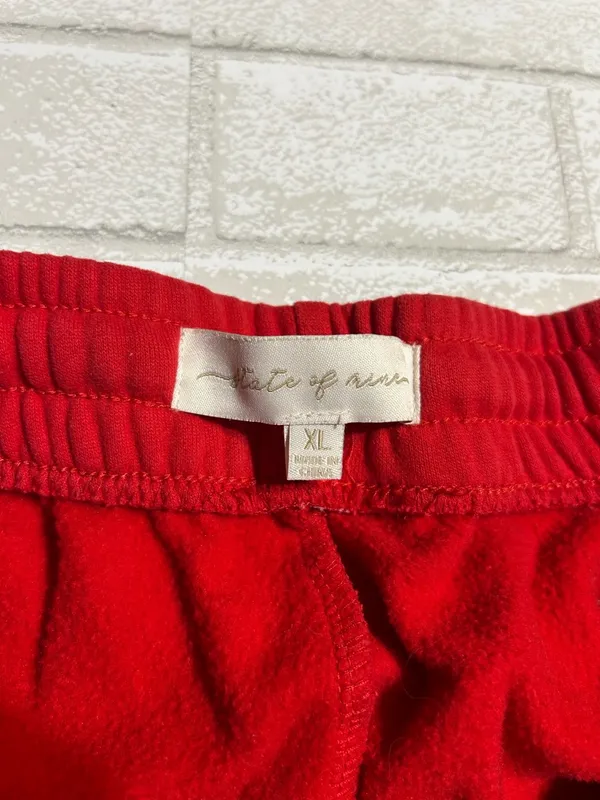 State of Mind Red Athletic Shorts with Bow Accent - Image 4