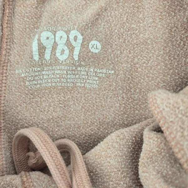 Taylor‎ Swift Sweatpants Unisex XL Mauve 1989 Taylor's Version Graphic Joggers - Image 5