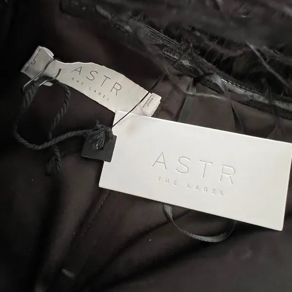 ASTR the label-RAVEN FEATHER TRIM MINI DRESS - Image 7