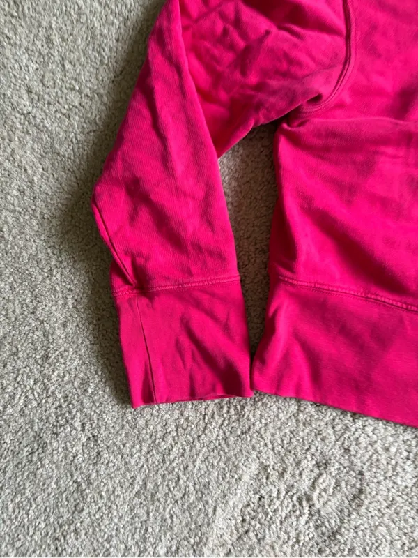 Cotton citizen revolve pink quarter zip long sleeve preppy sweatshirt sz medium - Image 3