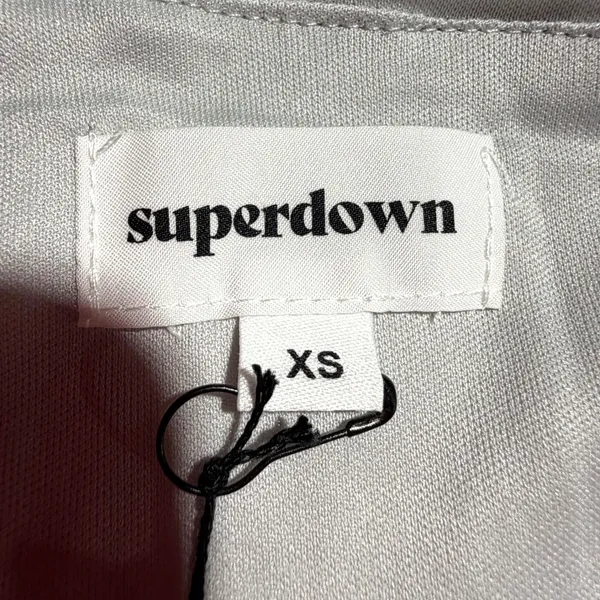 Superdown‎ Revolve Bridget Roselani Mini Skirt Womens XS Silver Sequin Glam Y2K - Image 8