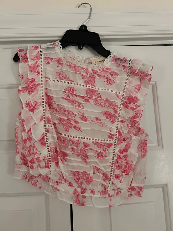 The Vintage Shop Pink and white set top - Image 2