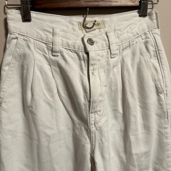 Madewell The Harlow Wide-Leg Jean Baggy Straight in Tile White- Size 23 - Image 4