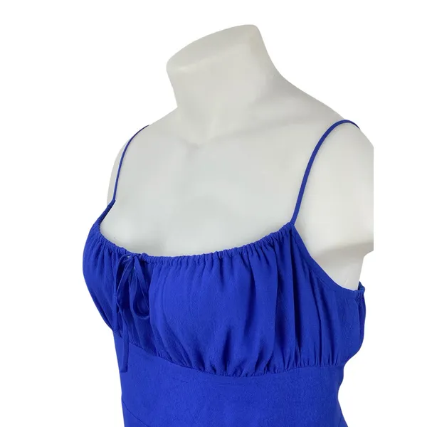 Aritzia Sunday Best Delilah Blue Sleeveless Mini Tank Flare A-Line Slip Dress XL - Image 3