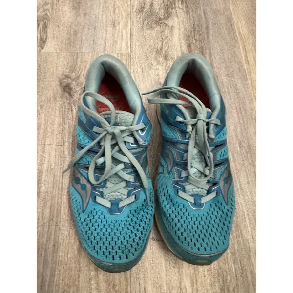 Saucony Triumph ISO 5 Women's Running Shoes Teal Blue Athletic‎ Size 9 - Image 2