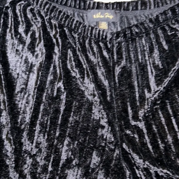Melissa Paige Size M Black Velour Lounge Pants - Image 3