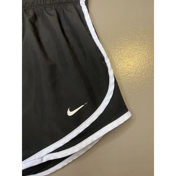Nike Tempo Running Shorts Womens Small Black White Dri-FIT Lined Athletic Gym - Image 2