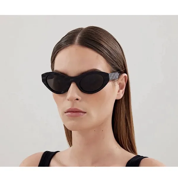 BALENCIAGA BB250S 001 BLACK GREY CAT EYE SUNGLASSES. 52 mm - Image 2