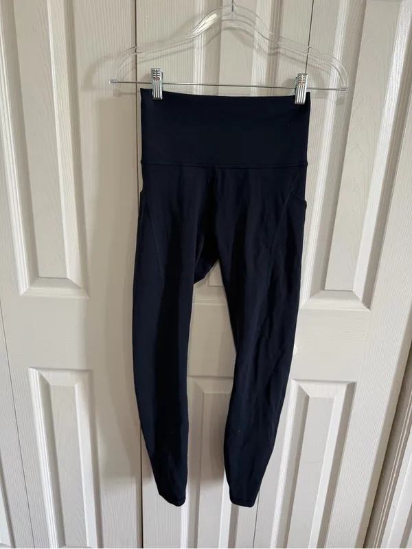 Lululemon Wunder Train High-Rise Tight with Pockets 28" True Navy Size 6 - Image 5