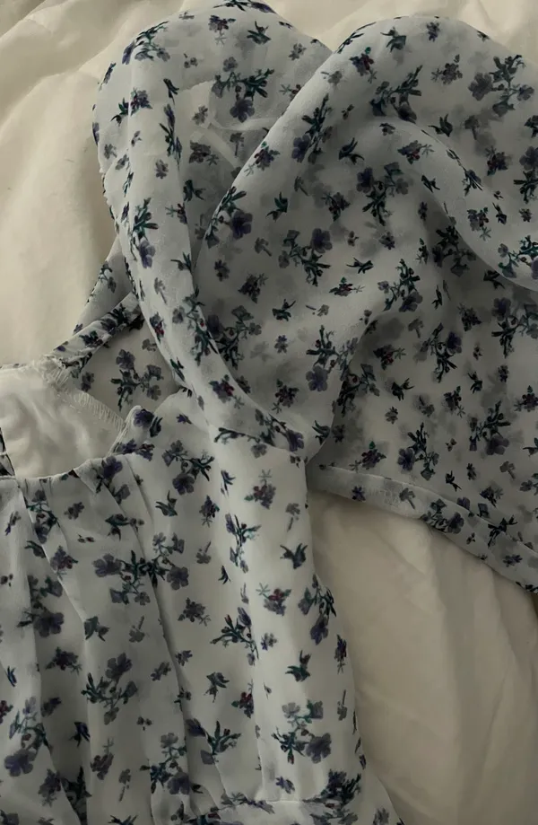White Fox Boutique White Floral Dress - Image 3